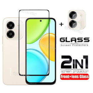 Honor X6e 2 in 1 Screen Protector+ Protector Full Cover Full Glue HonorX6e Tempered Glass Film Protection With Camera Flim Protection