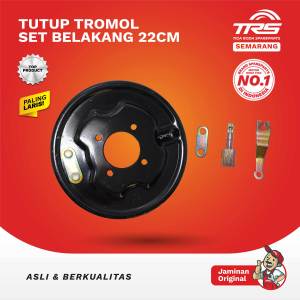 TRS Tutup Tromol Set 22cm Rem Belakang Motor Roda Tiga Viar 150 200 Spareparts Original TRS SEMARANG