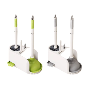 Deep Cleaning Restroom Scrubber With Ventilation Holes Long Handle Nonslip Design For Compacts Bathrooms