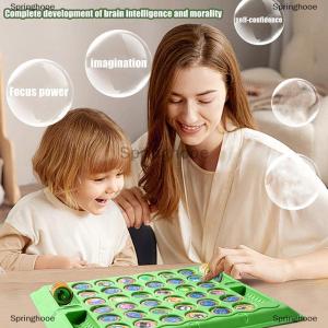 [COD] Springhooe 1 Set Logical Thinking Cognitive Animal Learning Memory Matching Chess Kids Toy Animal Flip Chess Classic Strategy Board Game