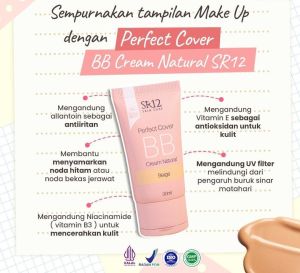 Krim Foundation Perfect Cover BB Cream Natural Beige 30ml Samarkan Noda Hitam & Glowing Tahan Lama