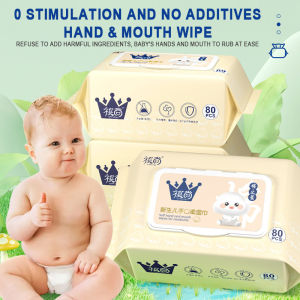20/40/80 PCS Baby Mouth and Hand Care Wipes Baby Wet Baby Wipes Tissue With Cover Antibacterial Food Wipes Fragrance Free Wipes Tisu Basah Bayi湿纸巾 婴儿湿纸巾