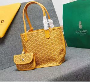 Upgraded High Version goyard Goya Double-Sided Vegetable Basket Dog Tooth Single Shoulder Tote Bag