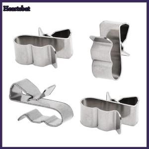 [Heartsbat] 10 Pcs Solar Panel Wire Clip For 2x6mm Stainless Steel Cable Trailer Photovoltaic Clamps Clip Organizer For PV Wiring Boat