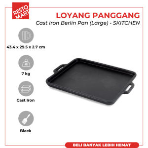 BBQ Grill / Pemanggang / Berlin Pan Large SKITCHEN Cast Iron (2291117)(F0)