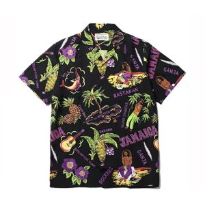 Classics 25ss New Multi-style WACKO MARIA Short Sleeve Shirt Best Quality Summer Casual Mens Womens Hawaii Shirt Brand Tops