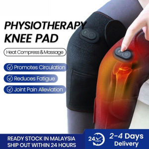 Electric Heated Knee Massage Pad with Vibration and Heat Therapy Function To Relieve Arthritis Pain and Promote Joint Recovery.