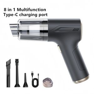 25000pa Handheld Cordless Car Home Vacuum Cleaner Powerful Suction Mini Wireless Vacuum with Blow Function 8 in 1