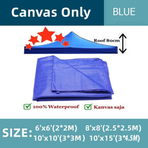 「Stock Ready In M’Sia」6x6 8x8 Canvas only market folding tent canopy / kanvas kanopi / kain kanopi khemah pasar