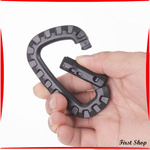 First  คร่ำหวอดเซฟตี้ ตะขอพวงกุญแจ คาราบิเนอร์ สแนปลิ้งค์ แบบพลาสติก Carabiner D Ring