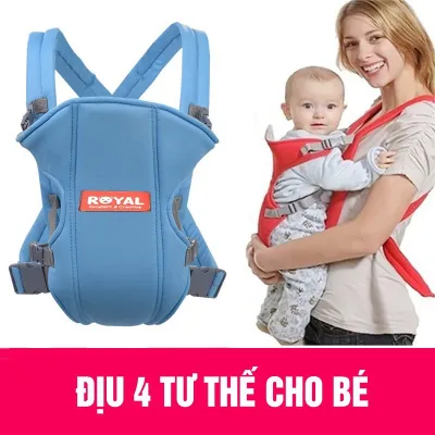 LazMall SIÊU HỘI MẸ VÀ BÉ - SALE LỚN CHO MẸ NIỀM VUI CHO BÉ Địu ROYAL 4 Tư Thế Có Đỡ Cổ Cho Bé Khi Đi Xe Máy Đảm Bảo An Toàn Với Chất Liệu Dày Dặn Chắc Chắn Địu Cho Bé 4 Tư Thế Tiện Lợi Với Chất Mềm Mịn Thoáng Mát Phù Hợp Cho Bé