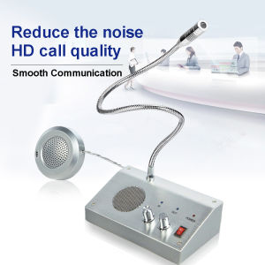 Window intercom speaker Anti Interference Dual Way Intercom Mic Talk Through Glass for Counter Office Hospital Station
