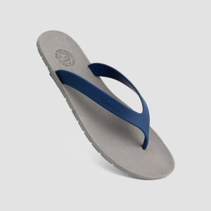 Sandal Jepit Pria Dewasa Camou WR Navy Blue Full Karet Empuk Anti Slip