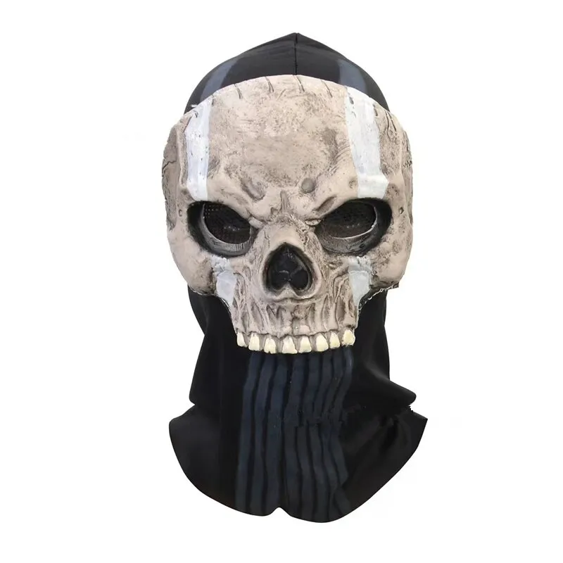 MWII Ghost Mask 2022 COD Cosplay Airsoft Tactical Skull Full Mask