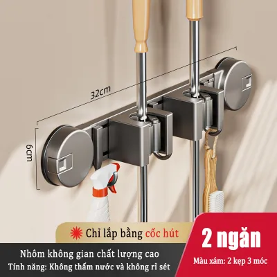 MEIDOO Kẹp lau nhà móc cốc hút treo tường hấp phụ mạnh thích hợp cho phòng tắm và ban công