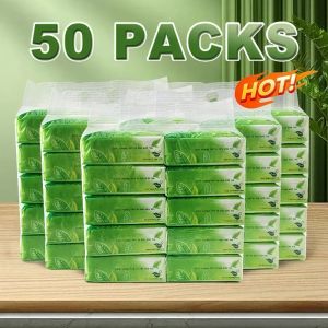 20Packs Tissue Facial Organic Green Tea Tissue Paper Car Tissue white bag 20 packs