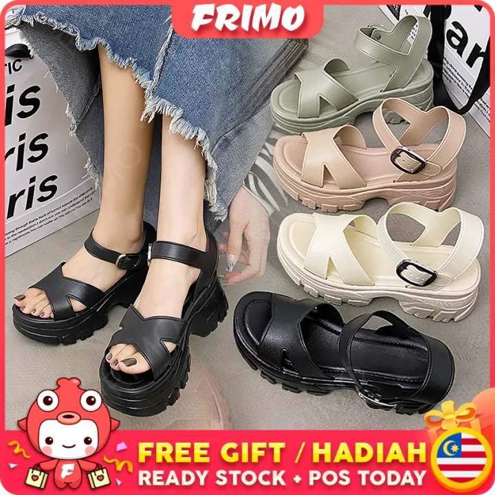 FRIMO Malaysia - Bloclatch Highheel Women’s Kasut Tinggi Sandal Women ...