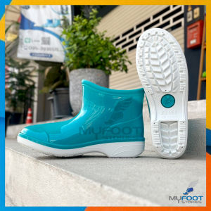 ของใหม่! บูทข้อสั้น รุ่น BL 8100 สีพื้นขาว บูทสูง 5-6 นิ้ว พื้นหยักกันลื่น คุณภาพดีจากไทย มี 3 สี - MFS