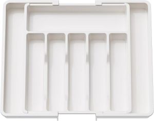 Adjustable extendable Storage Box Cutlery Storage Holder & Expandable Drawer Organizer Suitable For Kitchen Utensil