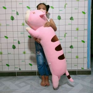 GỐI ÔM NGỦ DÀI HÌNH HỔ NẰM LOẠI LỚN 120CM CỌP NẰM VẢI MINISO CAO CẤP XUẤT DƯ