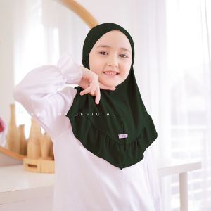 Hijab Instan Anak Jersey Non Pet Kerudung Geblus Jersey Premium