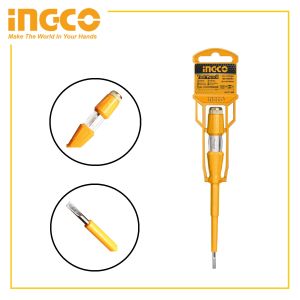 INGCO ไขควงลองไฟ ไขควงทดสอบกระแสไฟ ขนาด 4x190mm รุ่น HSDT1908 วัดไฟ ทดสอบกระแสไฟ ทดสอบไฟ (ส่งจากไทยครับ)