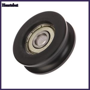 [Heartsbat] For Slide Door Window U Groove Roller Pulley 626 Bearing Steel Bearing Roller Injection-coated U-shaped Pulley Wheel