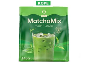 Matcha trà sữa trần quang hòa tan matcha mix uống liền thùng 10kg x bịch 480g x 24 gói 20g KOPE