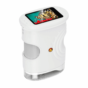 CNIEV5 2 Inch IPS Screen Handheld Digital Microscope Portable HD Kids Microscope Birthday Gifts Rechargeable Pocket Microscope Scientific Experiment