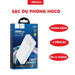 Pin Sạc dự phòng Hoco 10000 mah 20000 mah sạc nhiều thiết bị đèn led bảo hành 1 năm