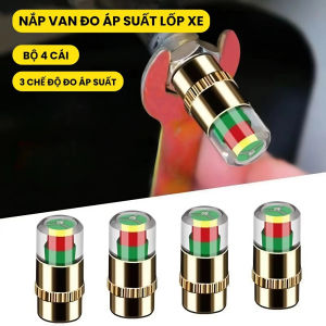 Nắp Van Cảm Biến Áp Suất Lốp Đổi Màu Thông Minh – Cảnh Báo Lốp Non Dùng Cho Ô Tô – Xe Máy – Xe Đạp