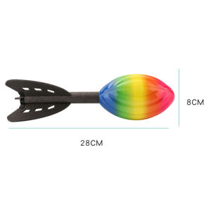 Shark PU Foam Whistling Spiral Rocket Football Throwing Toys Kid Long-Distance Throw Darts Outdoor Fun Interaction Sports Game