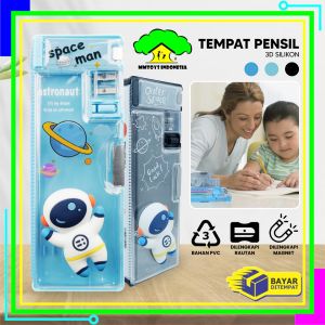MI-A59 Tempat Pensil Anak 3D Timbul Magnetic Multifungsi Alat Tulis Sekolah / Kotak Pensil Pencil Case Magnet Untuk Anak Tk