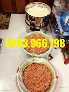 Nồi hấp 3 tầng chạy điện hấp xôi giò chả size 40cm chất liệu INOX 304 sáng dày dặn