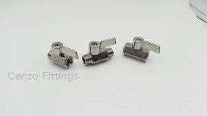 304 Stainless SteelBall Valve Sanitary 1/8 1/4 3/8 1/2 3/4 BSP NPT Female Male Thread Water Oil 2 Way Ball Valve Homebrew