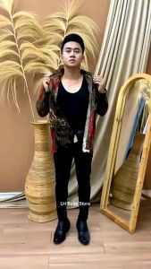 kemeja batik pria lengan panjang motif kecubung hijau / BATIK PRIA / BATIK CASUAL / KEMEJA KANTOR /BATIK PEKALONGAN MURAH BERKUALITAS