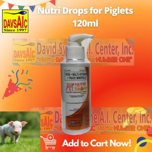 Viddavet Nutri Drops Insta Iron for piglets 120ml Nutridrops 120ml Pilmico Nutri drops instant iron