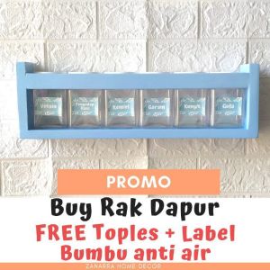 Rak Bumbu Gratis Toples Bumbu Tempat Bumbu Ungu Model Toples Stiker Bumbu warna rak hijau ungu shabbychic zanarra