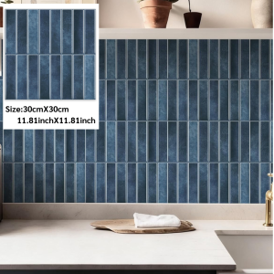 Giấy dán tường nhà bếp 3d Không thấm nước Nhãn dán gạch backsplash Giấy dán tường gạch giả tự dính