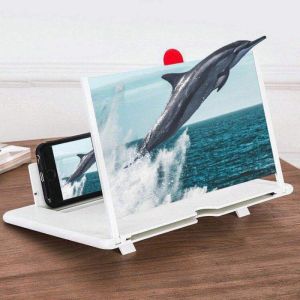 10 Inch Phone Screen Magnifier with Stand Eye Protection 3D HD Movie Video Amplifier for Cell Phone