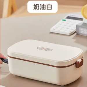 900ML Water-Free Plug-in Heating Lunch Box/Electric Heating Lunch Box/ Thickened PP Case + 304 Liner