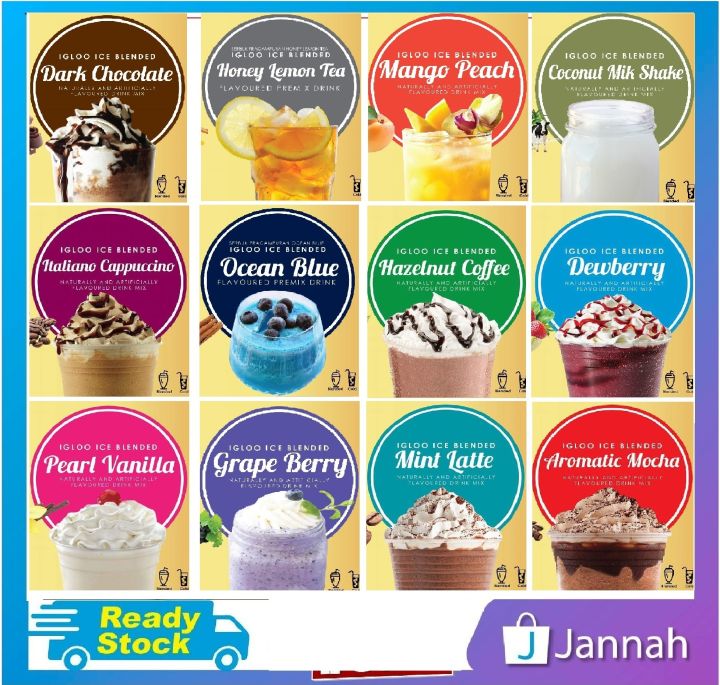 IGLOO ICE BLENDED FRUITTI INSTANT PREMIX POWDER OR NON DAIRY CREAMER