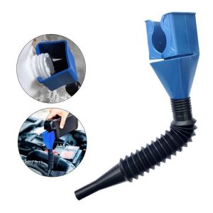 Square Snap Oil Funnel Hands Free Pouring Design Universal Car Motorcycle Refueling Tool Spill Free Engine Oil Fuel Refill Funnel
