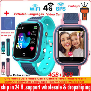 ZUZG LT21 4G Smart Watch Kids GPS Tracker WIFI SOS Video Call Monitor IP67 Waterproof Camera Child Smartwatch Baby PK