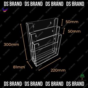 Acrylic A4 / A5 Hanging Wall Mounted Document /Clipboard /File / Brochure Holder/A4 / A5 Holder