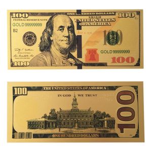 Luckycharm 2027 Year of the Goat Lucky Gold foil Dollar with Red Envelope For New Year Gift