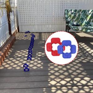 เครื่องมือวัด ABS ดาดฟ้าพลาสติกสำหรับงานหนัก8ชิ้น/เซ็ตสำหรับที่กั้นแผ่นกระเบื้องพื้นไม้เนื้อแข็งคอมโพสิต