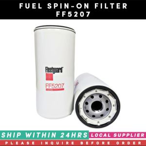 FF5207  FLEETGUARD FUEL FILTER SPIN-ON [LIMITED STOCK. READY TO SHIP WITHIN 24HRS.] REPLACES BALDWIN BF5800 DONALDSON P556915