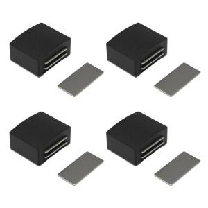 4PCS Cabinet Door Magnetic Lock Scratch Resistant Finish Universal Closure System Simple Installs for Kitchen Wardrobe