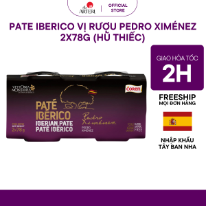 Pate Iberico Coren Pedro Ximenez Hộp Thiếc 2*78g - Vị Rượu Nho Sang Trọng Kết Hợp Phô Mai & Bánh Mì